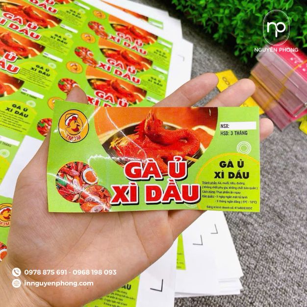 in tem gà ủ muối đẹp mắt